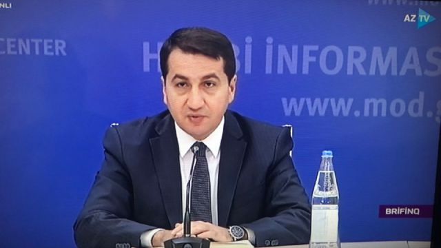 Hikmət Hacıyev: “Ermənistan Azərbaycanın mülki əhalisinə qarşı raketlər, “Smerç”dən istifadə edir”