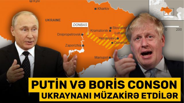 Putin və Boris Conson Ukraynanı müzakirə etdilər