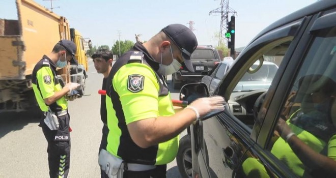 Qusarda karantin qaydalarını pozan sürücülər cərimələndi - FOTO