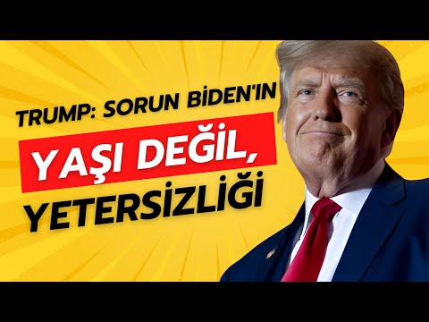 Trump: Sorun Biden'ın yaşı değil, yetersizliği